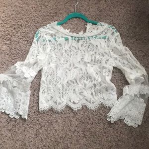 White lace top